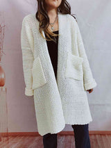 Open Front Long Sleeve Cardigan with Pockets king-general-store-5710.myshopify.com