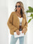 Open Front Ribbed Trim Cardigan king-general-store-5710.myshopify.com