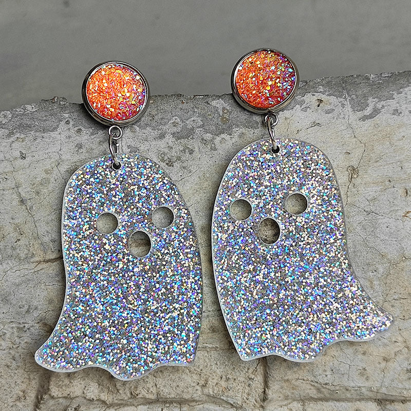 Ghost Shape Acrylic Dangle Earrings king-general-store-5710.myshopify.com