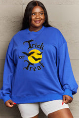 Simply Love Full Size TRICK OR TREAT Graphic Sweatshirt king-general-store-5710.myshopify.com