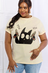 Simply Love Full Size PEW PEW Graphic Cotton Tee king-general-store-5710.myshopify.com