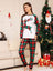 Full Size Reindeer Graphic Top and Plaid Pants Set king-general-store-5710.myshopify.com