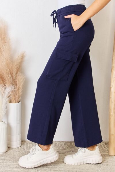 RISEN Drawstring Relaxed Cargo Wide Leg Pants king-general-store-5710.myshopify.com