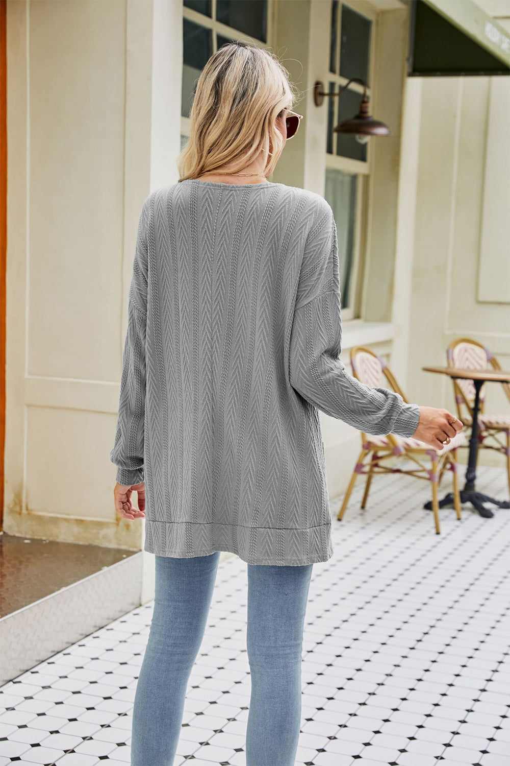 Long Sleeve Pocketed Cardigan king-general-store-5710.myshopify.com