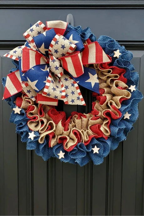 Independence Day Knit Wall Wreath king-general-store-5710.myshopify.com