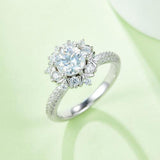 1 Carat Moissanite 925 Sterling Silver Flower Shape Ring king-general-store-5710.myshopify.com