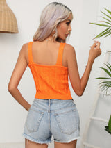 Cable-Knit Cropped Knit Tank king-general-store-5710.myshopify.com