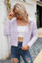 Open Front Cuffed Cropped Cardigan king-general-store-5710.myshopify.com