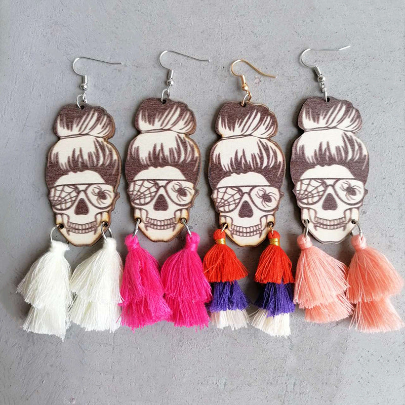 Spider Grandma Tassel Detail Dangle Earrings king-general-store-5710.myshopify.com