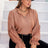 Plus Size Tie Neck Flounce Sleeve Blouse king-general-store-5710.myshopify.com