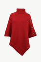 Turtleneck Buttoned Poncho king-general-store-5710.myshopify.com