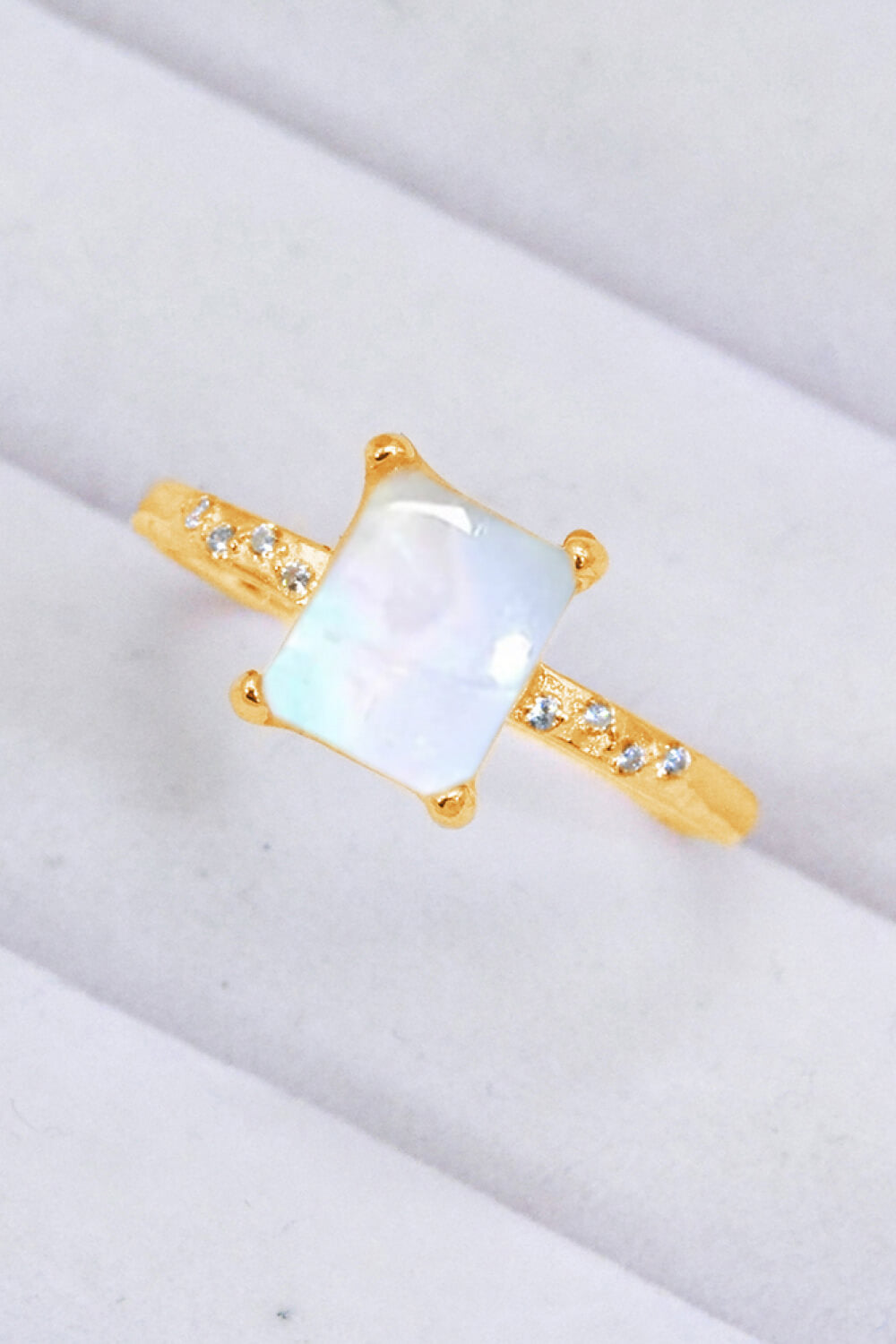 Square Moonstone Ring king-general-store-5710.myshopify.com