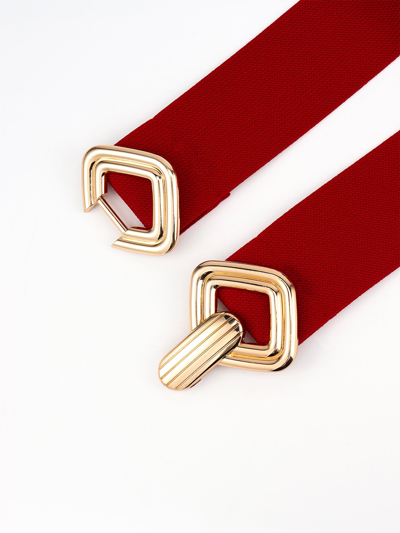 Geometric Buckle Elastic Wide Belt king-general-store-5710.myshopify.com