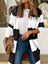 Contrast Open Front Long Sleeve Cardigan king-general-store-5710.myshopify.com