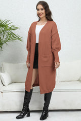 Open Front Dropped Shoulder Cardigan king-general-store-5710.myshopify.com