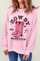 Cowboy Boots Graphic Dropped Shoulder Sweatshirt king-general-store-5710.myshopify.com