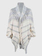 Fringe Detail Open Front Poncho king-general-store-5710.myshopify.com