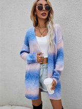 Full Size Gradient Open Front Cardigan king-general-store-5710.myshopify.com