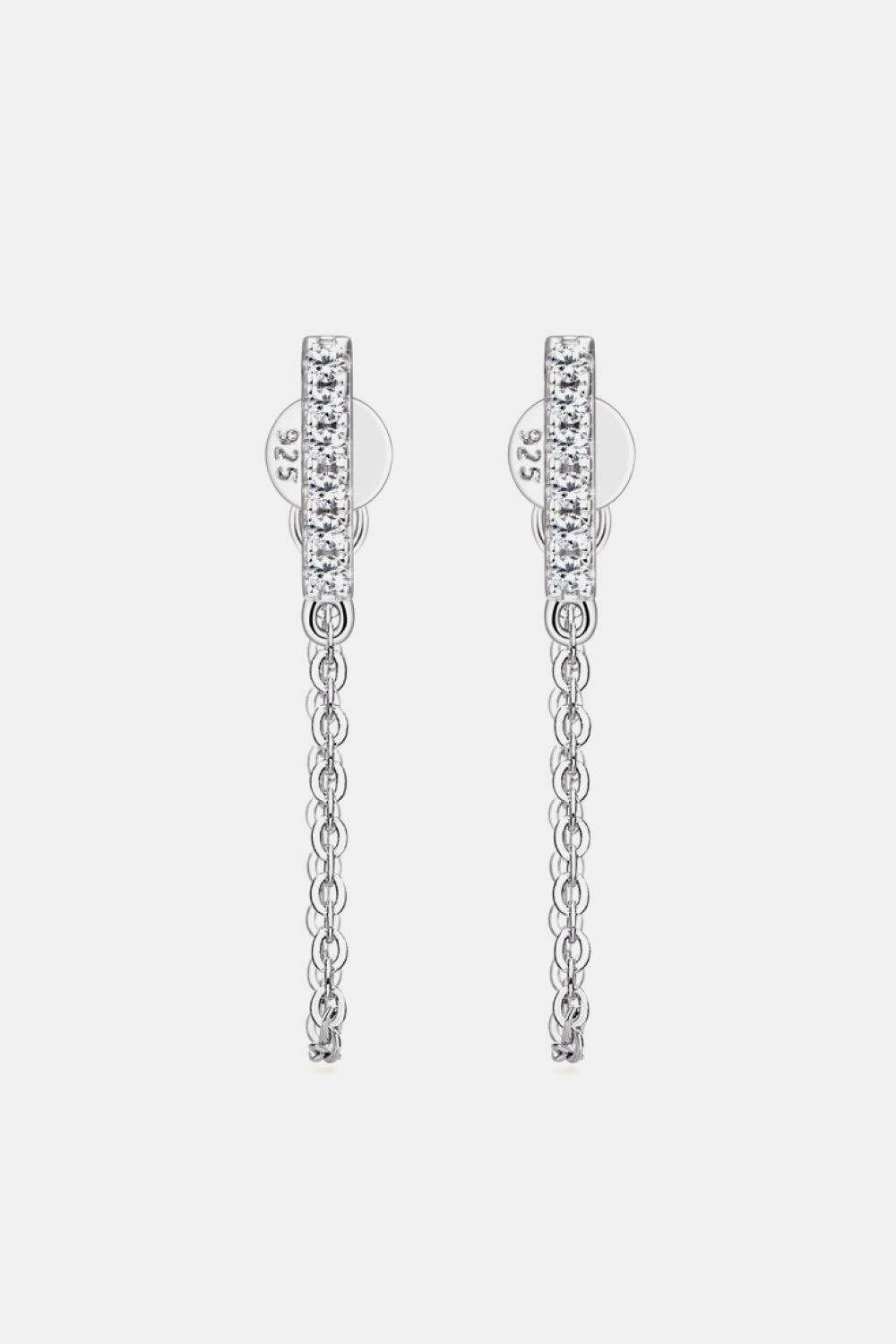 Moissanite 925 Sterling Silver Connected Earrings king-general-store-5710.myshopify.com