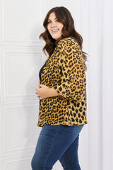 Melody Wild Muse Full Size Animal Print Kimono in Brown king-general-store-5710.myshopify.com