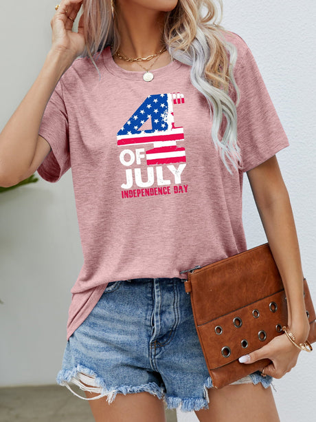 4th OF JULY INDEPENDENCE DAY Graphic Tee - Kings Crown Jewel Boutique