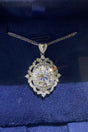 5 Carat Moissanite 925 Sterling Silver Necklace - Kings Crown Jewel Boutique