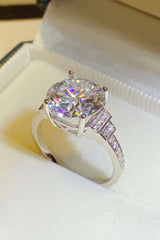 5 Carat Moissanite 925 Sterling Silver Ring - Kings Crown Jewel Boutique