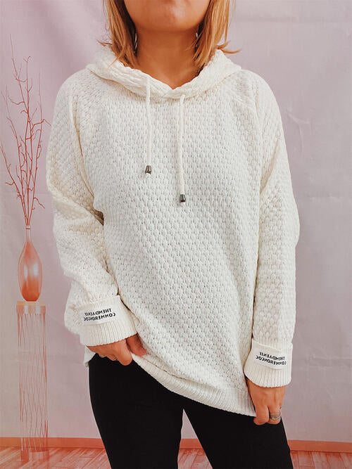 Drawstring Long Sleeve  Hooded Sweater king-general-store-5710.myshopify.com