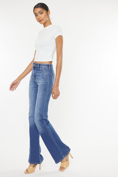 Kancan Ultra High Waist Gradient Flare Jeans king-general-store-5710.myshopify.com