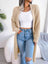 Open Front Dropped Shoulder Longline Cardigan king-general-store-5710.myshopify.com