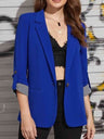 Lapel Collar Roll-Tab Sleeve Blazer king-general-store-5710.myshopify.com