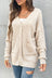 Button Front Drop Shoulder Waffle Cardigan king-general-store-5710.myshopify.com