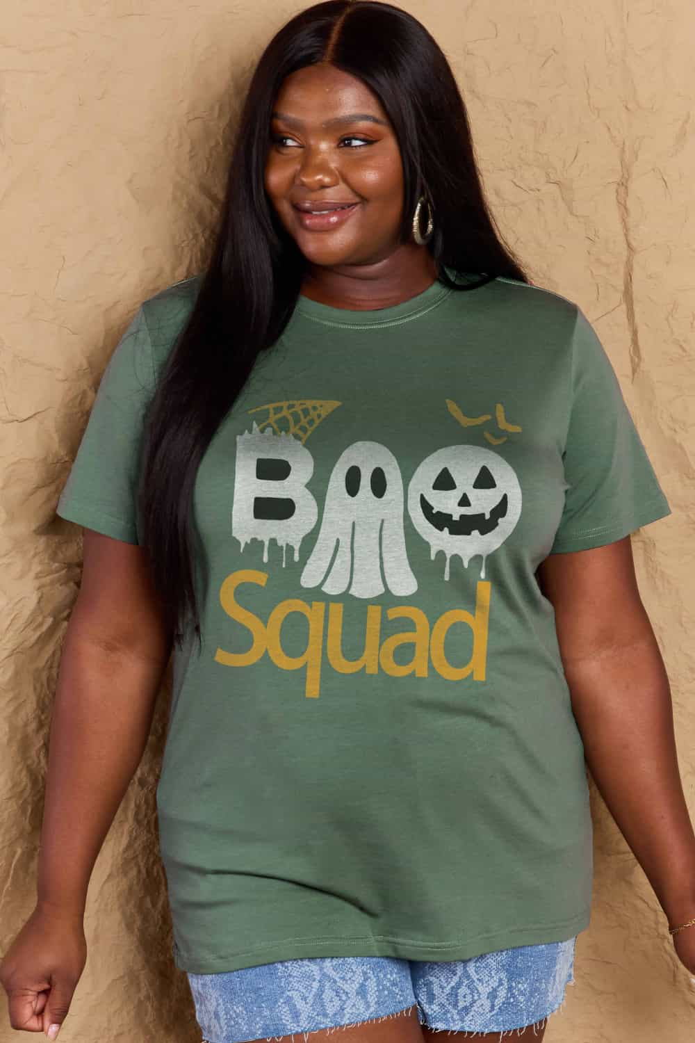 Simply Love Full Size BOO SQUAD Graphic Cotton T-Shirt king-general-store-5710.myshopify.com