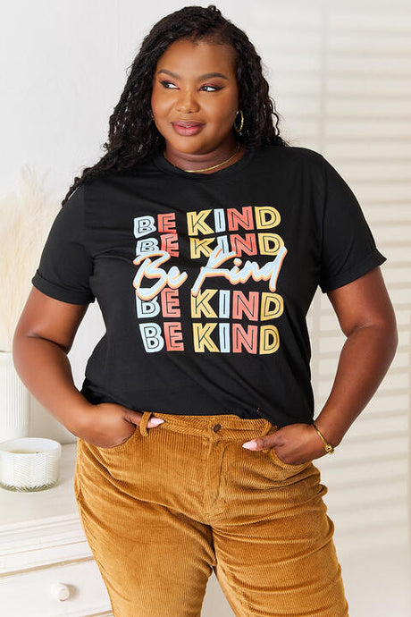 Simply Love BE KIND Graphic Round Neck T-Shirt king-general-store-5710.myshopify.com