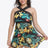 Plus Size Handkerchief-Hem Swim Dress and Bottoms Set king-general-store-5710.myshopify.com