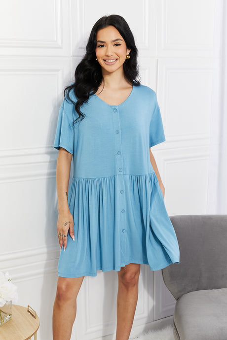 Yelete Full Size Oh Sweet Spring Button Up Flare Dress king-general-store-5710.myshopify.com