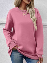 Round Neck Long Sleeve Sweatshirt king-general-store-5710.myshopify.com