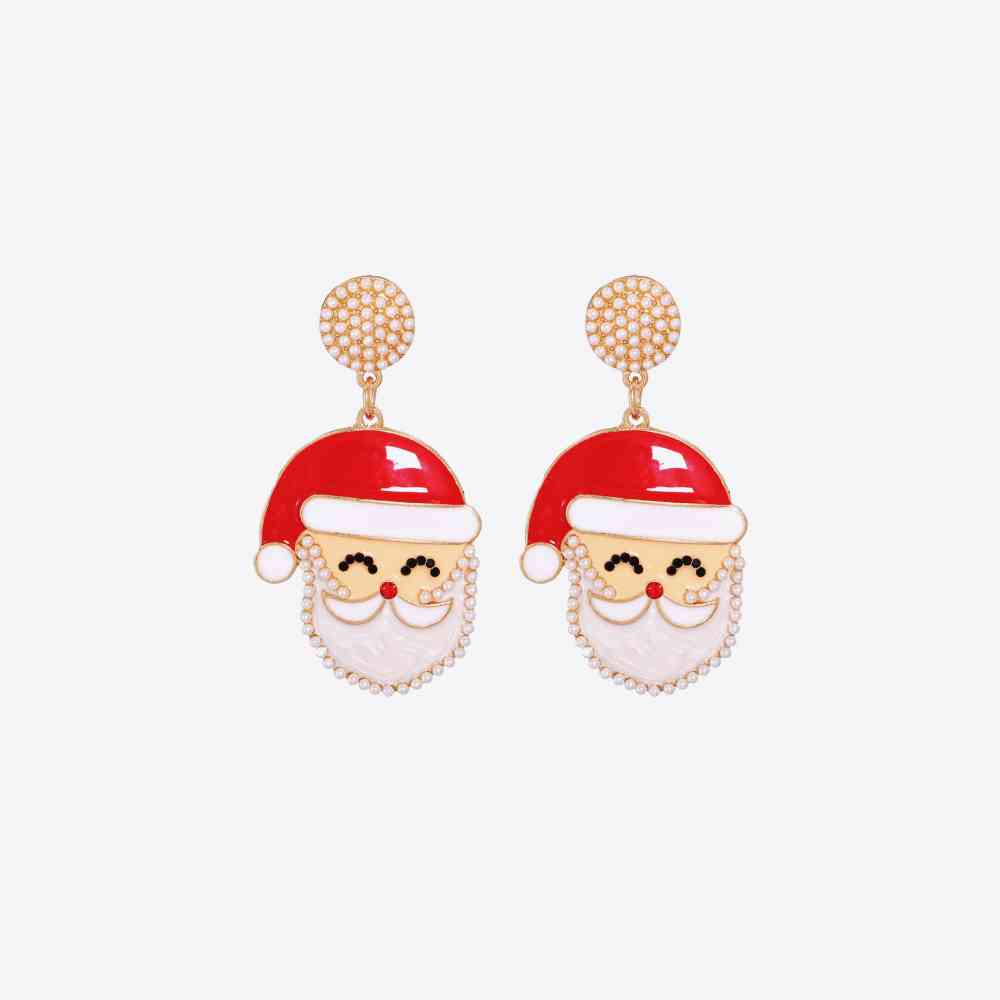 Rhinestone Alloy Santa Earrings king-general-store-5710.myshopify.com