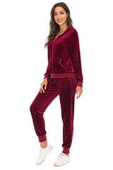 Zip-Up Hooded Jacket and Pants Set king-general-store-5710.myshopify.com