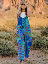 Full Size Printed V-Neck Sleeveless Jumpsuit king-general-store-5710.myshopify.com