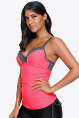 Contrast Sweetheart Neck Swim Cami king-general-store-5710.myshopify.com