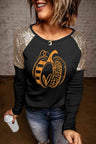 Pumpkin Graphic Sequin T-Shirt king-general-store-5710.myshopify.com