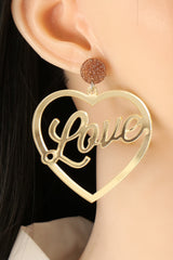 Heart Shape Acrylic Dangle Earrings king-general-store-5710.myshopify.com