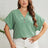 Plus Size Buttoned V-Neck Short Sleeve Top king-general-store-5710.myshopify.com