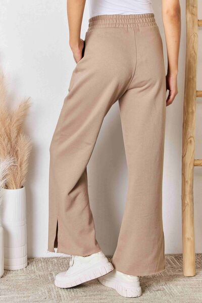 RISEN Wide Waistband Slit Wide Leg Pants king-general-store-5710.myshopify.com