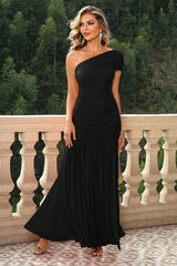 One-Shoulder Ruched Maxi Dress king-general-store-5710.myshopify.com