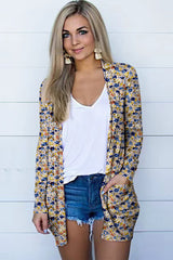 Printed Long Sleeve Cardigan king-general-store-5710.myshopify.com