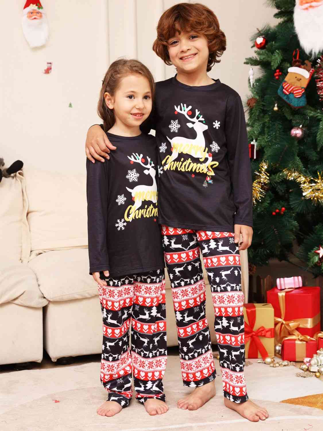 MERRY CHRISTMAS Graphic Top and Pants Set king-general-store-5710.myshopify.com