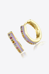 Zircon 925 Sterling Silver Single Huggie Earring king-general-store-5710.myshopify.com