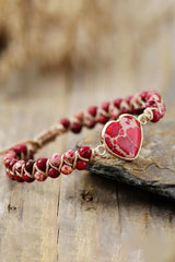 Handmade Heart Shape Natural Stone Bracelet king-general-store-5710.myshopify.com